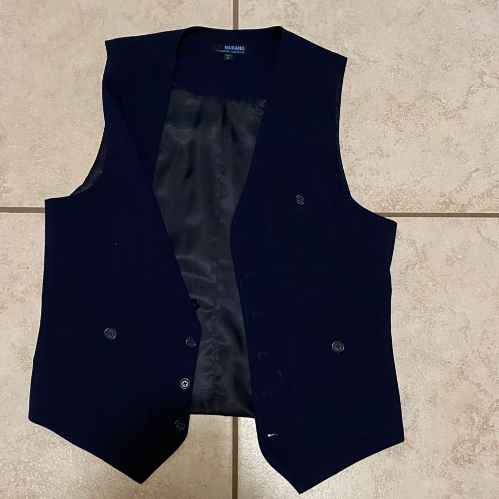 Murano Navy Blue Men's Vest